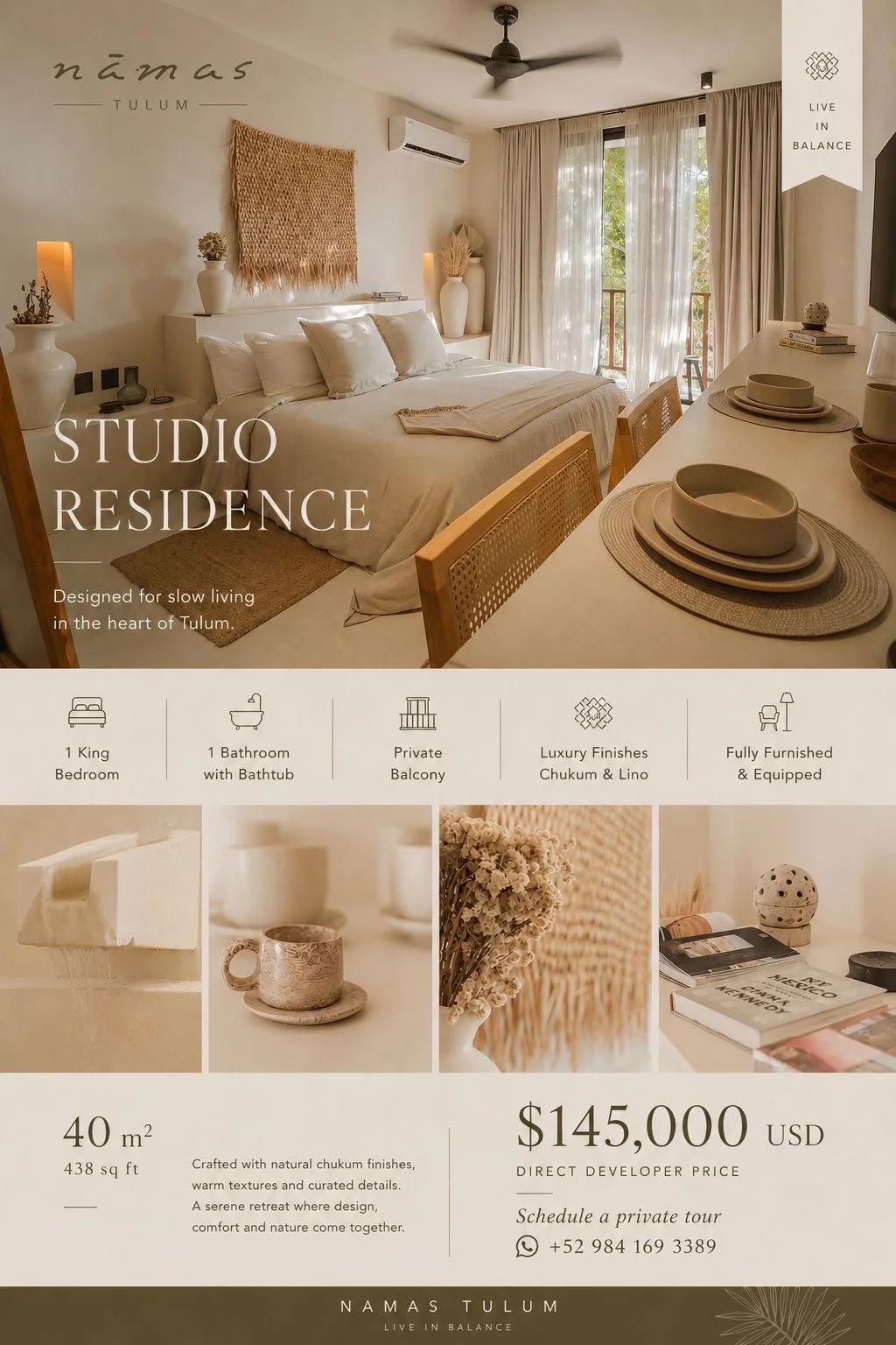 Studio Residence — facts & price